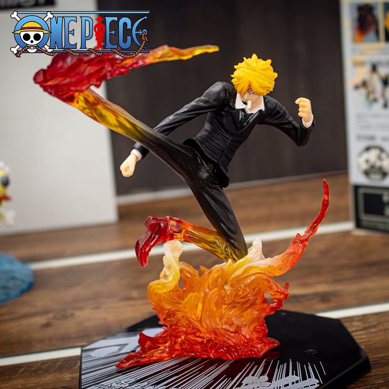 [ ẢNH THẬT]Mô Hình Vinsmoke Sanji F.zero Hắc Cước Cao 16cm Hắc Cước - Tượng Figure One Piece