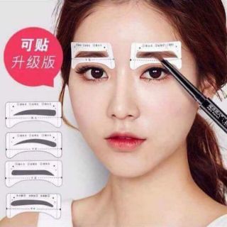 Combo 32 đôi khuôn dán kẻ mày dáng số 1 Hàn Quốc