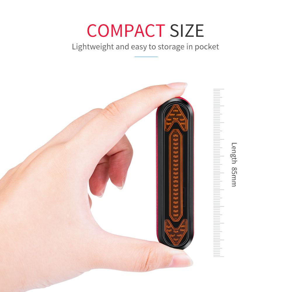 LANFY Đèn LED Cảnh Báo An Toàn Không Dây Sạc USB Chống Nước Chống Mưa Có Điều Khiển Từ Xa Cho Xe Đạp