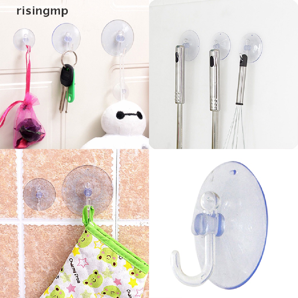 Móc Treo Đồ Trong Suốt Có Giác Hút Gắn Tường Nhà Tắm / Nhà Bếp ♨Trên đó