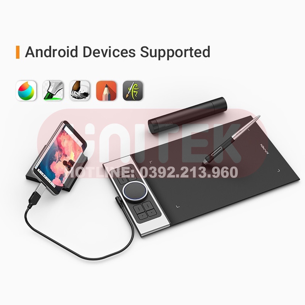 Bảng Vẽ Điện Tử XP-PEN DECO PRO SMALL 9X5INCH 8192 Lực Nhấn: dùng cho Thiết Bị Di Động ANDROID +