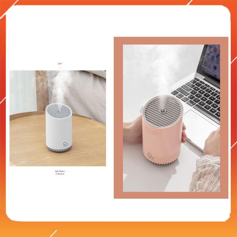 Máy phun sương Humidifier Q3, sạc pin, dung tích 320ml, tạo độ ẩm cho không khí, có chế độ đèn ngủ