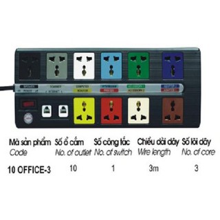 Ổ cắm kéo dài đa năng Lioa 10OFFICE-3