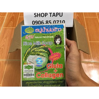 Xà phòng tắm trắng cám gạo Thái Lan - Full lốc 12 cục
