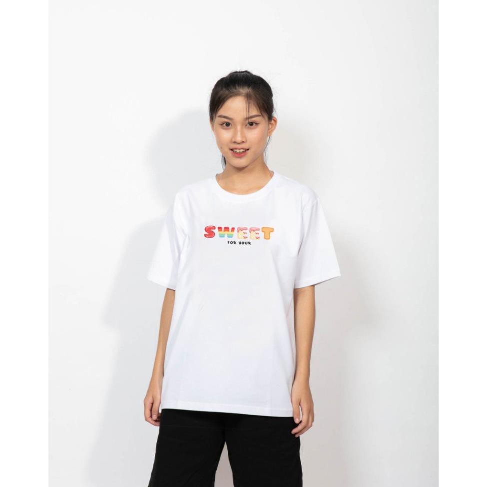 Áo phông form rộng tay lỡ Unisex Phông Nam Nữ Sweet Local Brand Mi Midori