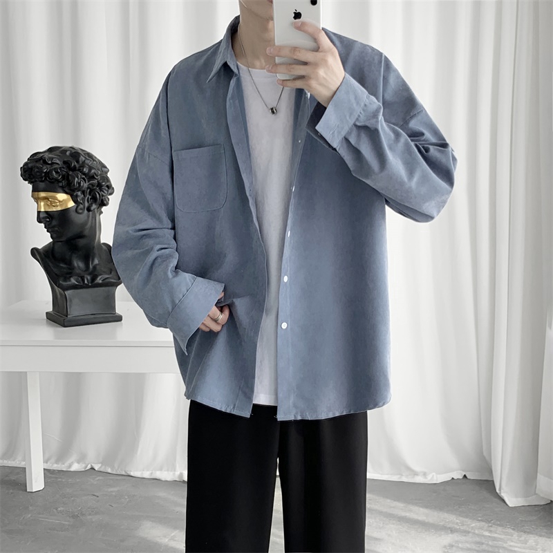 Áo Sơ Mi Form Rộng Phong Cách Hàn Quốc Cho Nam | BigBuy360 - bigbuy360.vn