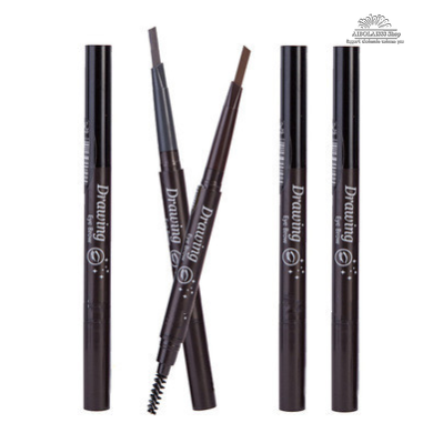 [Hàng mới về] Bút Vẽ Lông Mày Kiêm Cọ Chải Hai Đầu 2 Trong 1 Không Thấm Nước Lâu Trôi