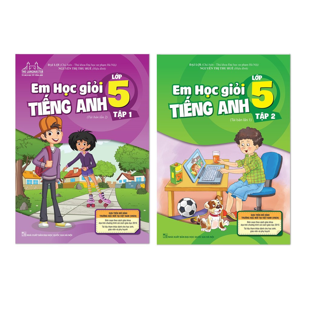 Sách - Combo Em học giỏi tiếng Anh lớp 5 (trọn bộ 2 tập)