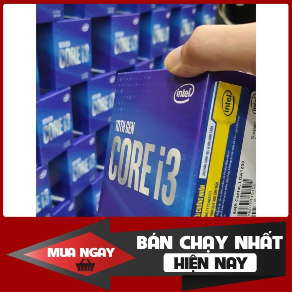 CPU Intel Core i3 10100 (3.60 Up to 4.30GHz, 6M, 4 Cores 8 Threads) Box chính hãng | BigBuy360 - bigbuy360.vn