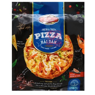 Pizza xúc xích / hải sản / bò bầm chế biến sẵn lacusina 180g