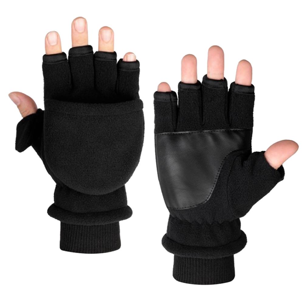 Găng Tay Hở Ngón Giữ Ấm Tiện Dụng Khi Lái Xe / Chơi Thể Thao