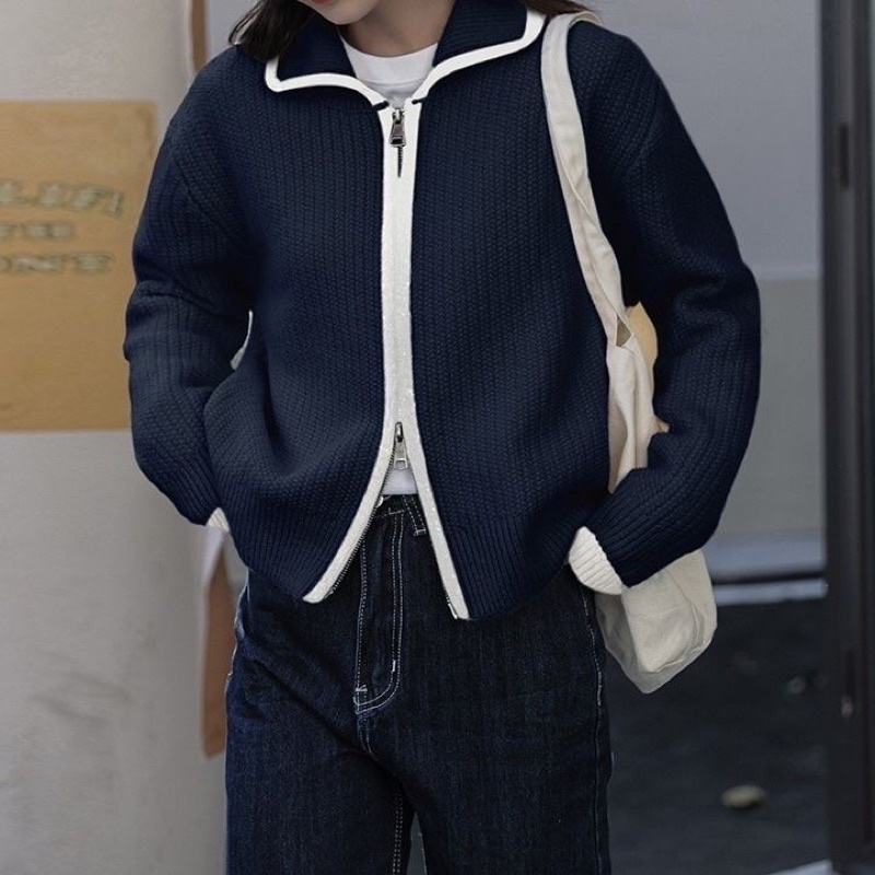 Áo khoác len khoá