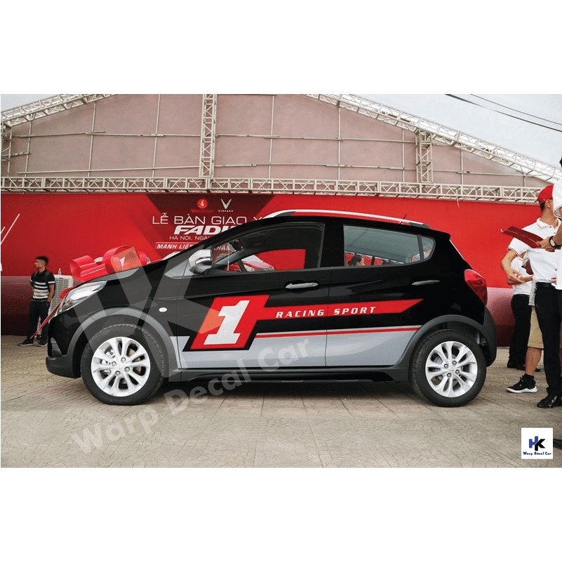 Tem xe Fadil - decal Faldil - trang trí 2 bên sườn