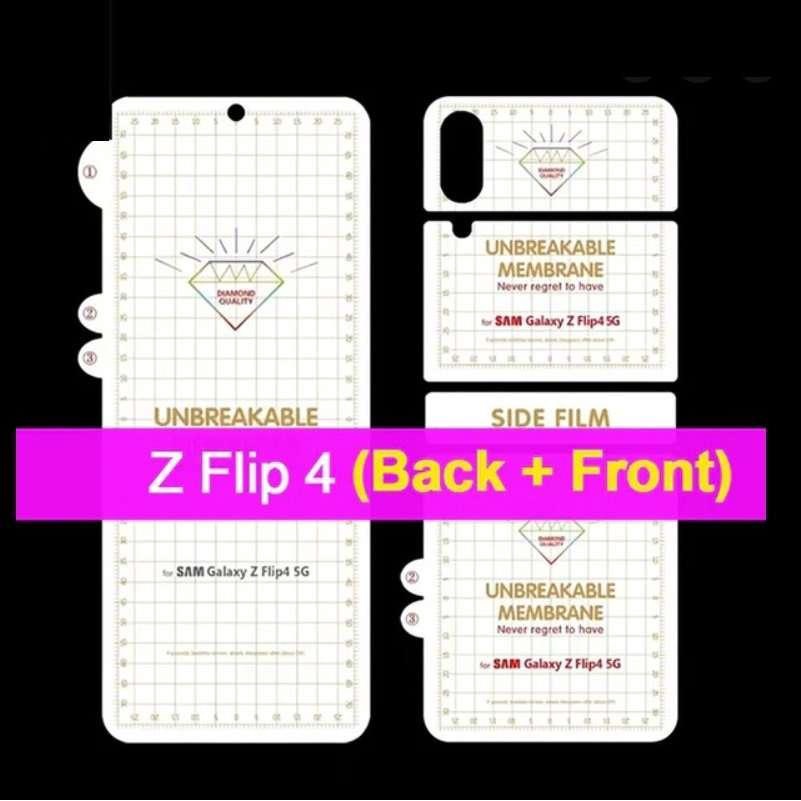 Samsung Galaxy Z Flip 4 - 5G. Miếng Dán PPF Mặt Trước + Mặt Sau + Màn Hình Lớn Cho Samsung Z Flip 4 -5G. Filo Shop