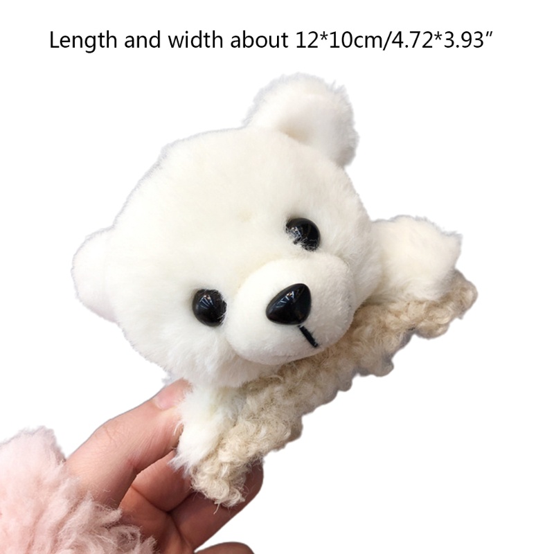 Kẹp Tóc Hình Thú Hoạt Hình Nhồi Bông Đáng Yêu