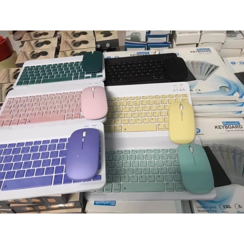 BÀN PHÍM BLUTOOH KHÔNG DÂY KÈM CHUỘT KẾT NỐI PC LAPTOP ĐIỆN THOẠI TV