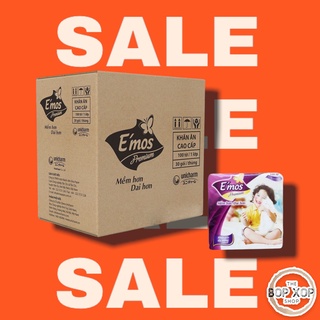 Khăn Giấy Vuông E-mos cao cấp gói 100 Tờ