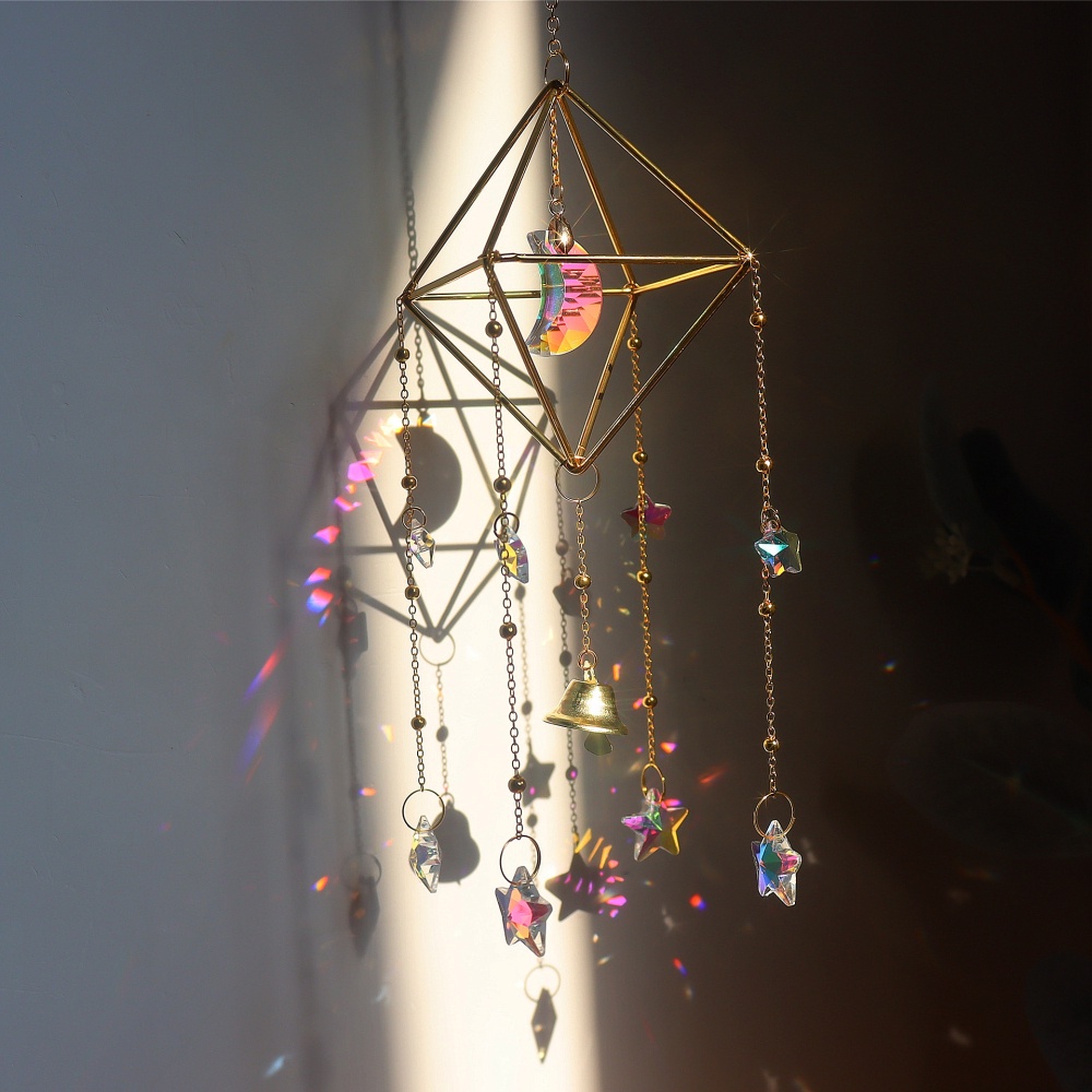 Elegant Aurora Crystal Hanging Wind Chime