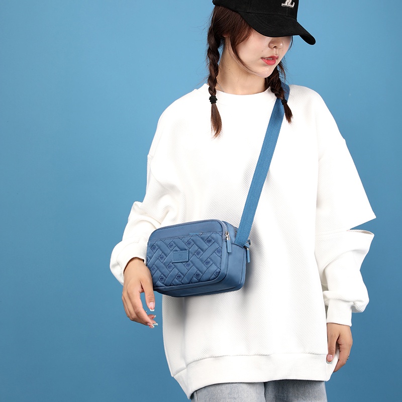 Beg Silang Perempuan Beg Tangan Wanita Murah Cantik Túi Xách Đeo Chéo Canvas Chống Thấm Nước Phong Cách Hàn Quốc Cho Nữ