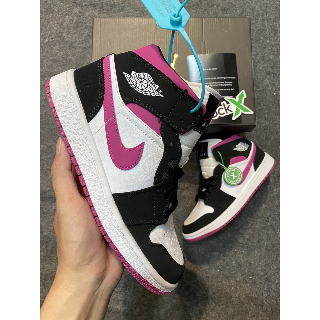 Giày air jordan 1 high nữ -hồng [rep_11]