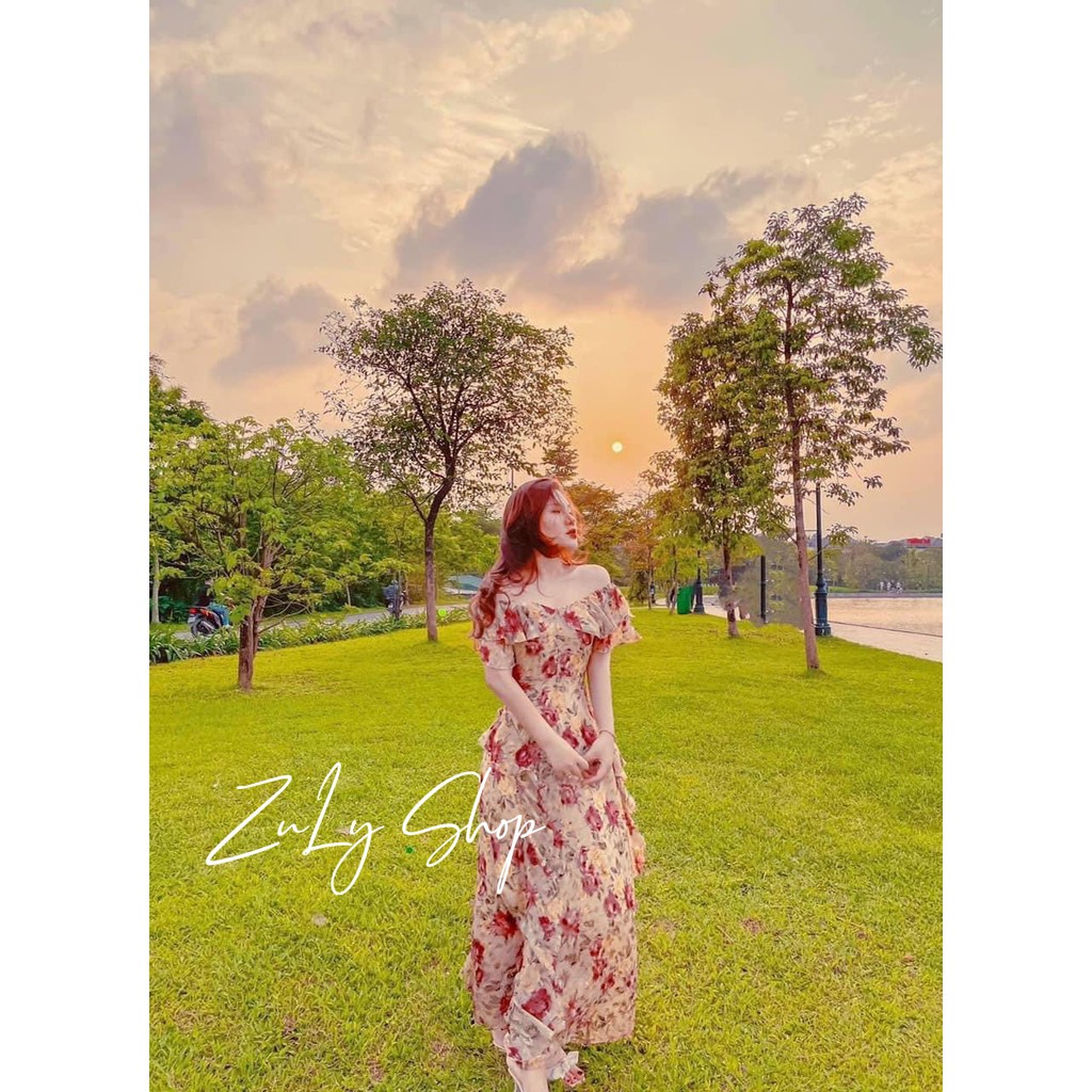 [KÈM QUÀ TẶNG] Váy hoa maxi cánh tiên siêu đẹp Zulyshop