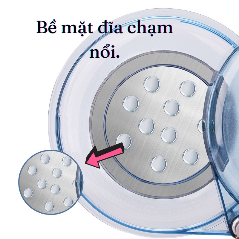 Khay trộn mồi , đựng mồi cao cấp Trong Suốt 3 tầng , cấu trúc 3 lớp siêu bền ,  xoay 360 độ thoải mái ( đồ câu coye )