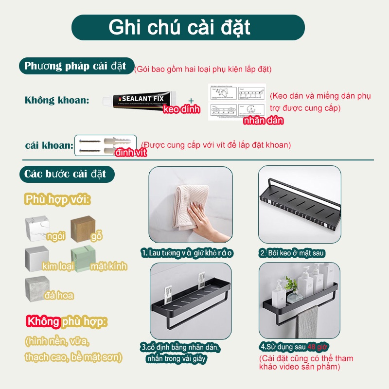 Giá lưu trữ MEIDOO đa năng tiện dụng dành cho nhà tắm