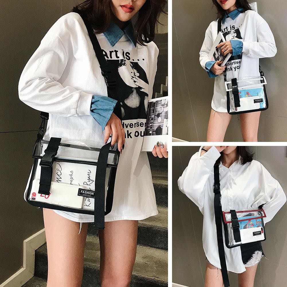 Túi đeo chéo nhựa PVC trong suốt thời trang cho nam nữ | BigBuy360 - bigbuy360.vn