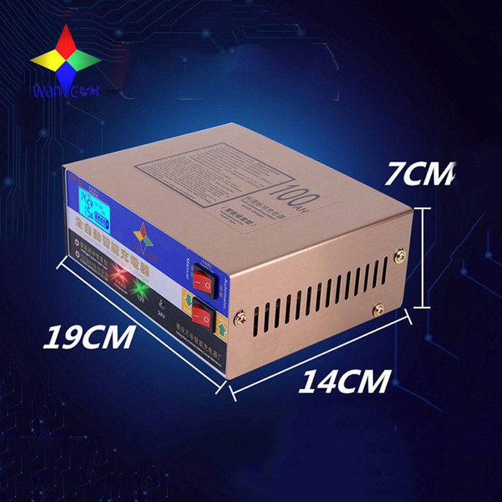 Máy nạp ắc quy tự động 12v 24v cho ô tô xe máy