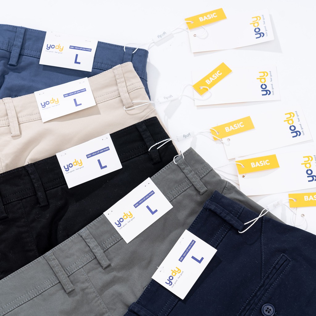 Quần Short Nam YODY chất Kaki co giãn trẻ trung phong cách QSM3023 | BigBuy360 - bigbuy360.vn