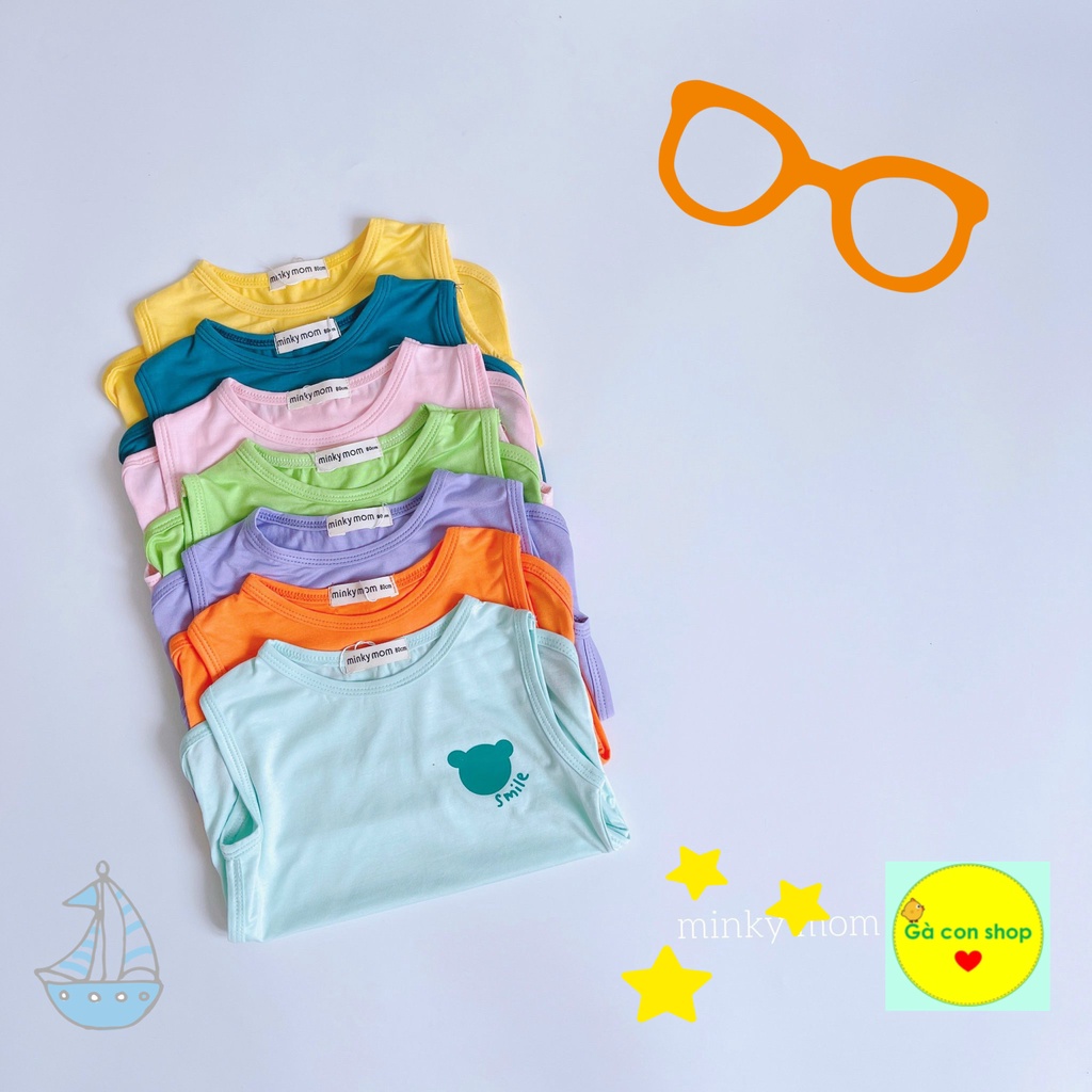 Set bộ bé thun lạnh sát nách balo màu size đại