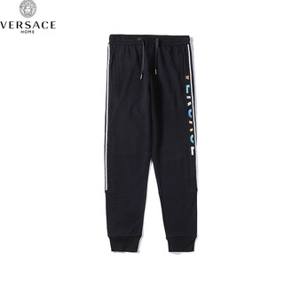 Quần Dài Vải Cotton Thêu Chữ Versace Thời Trang Cho Nam Và Nữ