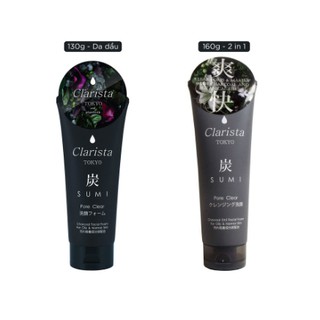 Sữa Rửa Mặt Than Hoạt Tính Clarista Charcoal Facial Foam For Oily & Normal Skin Nhật Bản