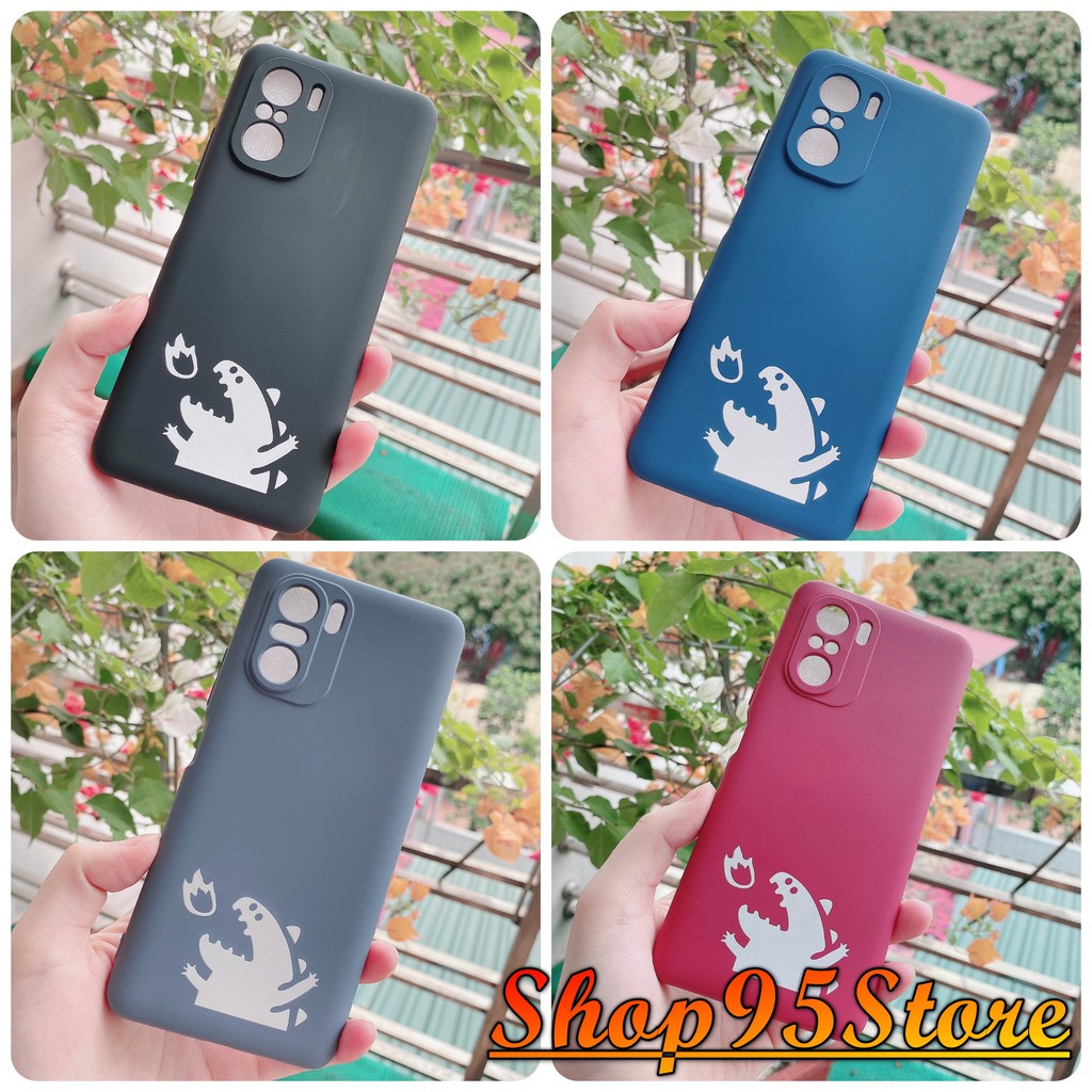 Ốp chống bẩn cao cấp logo khủng long Redmi K40 / K40 pro / F3 K30 K20 / k20 pro K30 pro / k30 ultra
