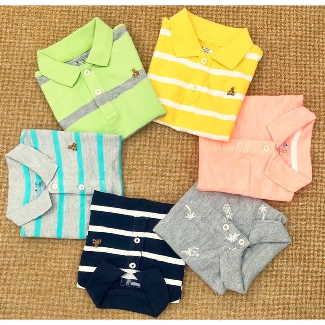 Áo Thun Bé Trai Cổ Lật Baby Gap