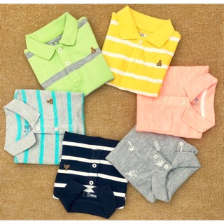 Áo thun bé trai cổ lật baby gap