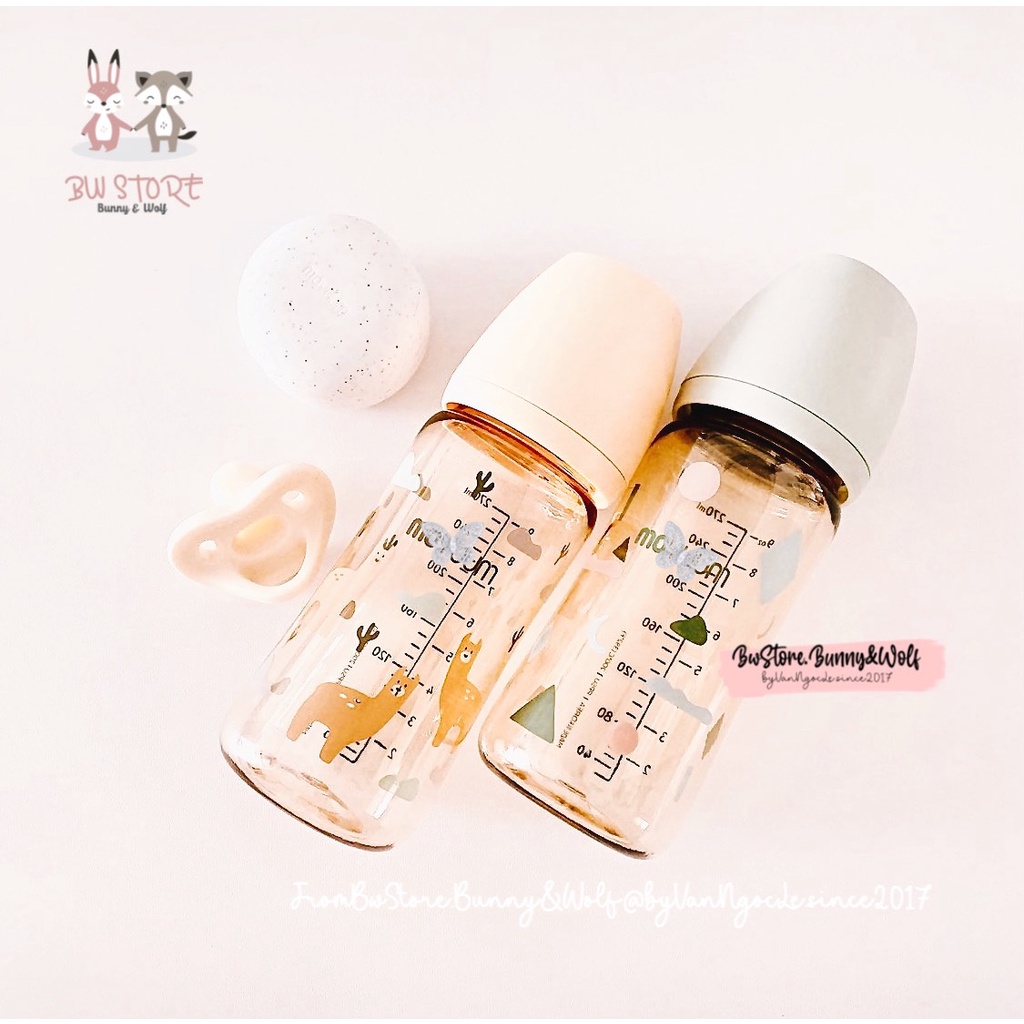 Bình Sữa Moyuum Llama Limited Hàn Quốc - phiên bản lạc đà giới hạn - size 170ml/270ml