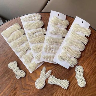 Kẹp tóc đính đá bánh bèo
