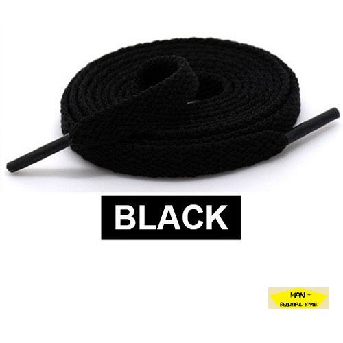 Dây giày bản dẹt bằng vải nhiều màu trơn 120cm 1m2 cho giày Jordan, Force 1,... dành cho nam nữ, hàng đẹp chất lượng