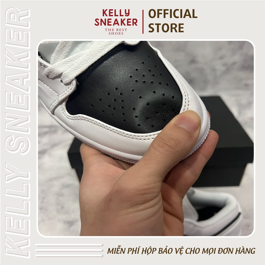 Giày Sneaker Jordan 1 Low Panda Trắng Đen - Bản Tiêu Chuẩn