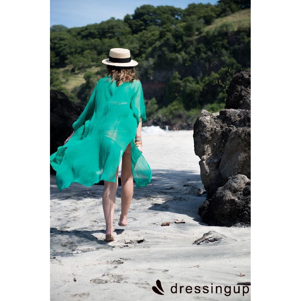 FREESHIP ĐƠN 99K_ Áo choàng Bikini chất Chiffon thiết kế đơn giản thanh lịch