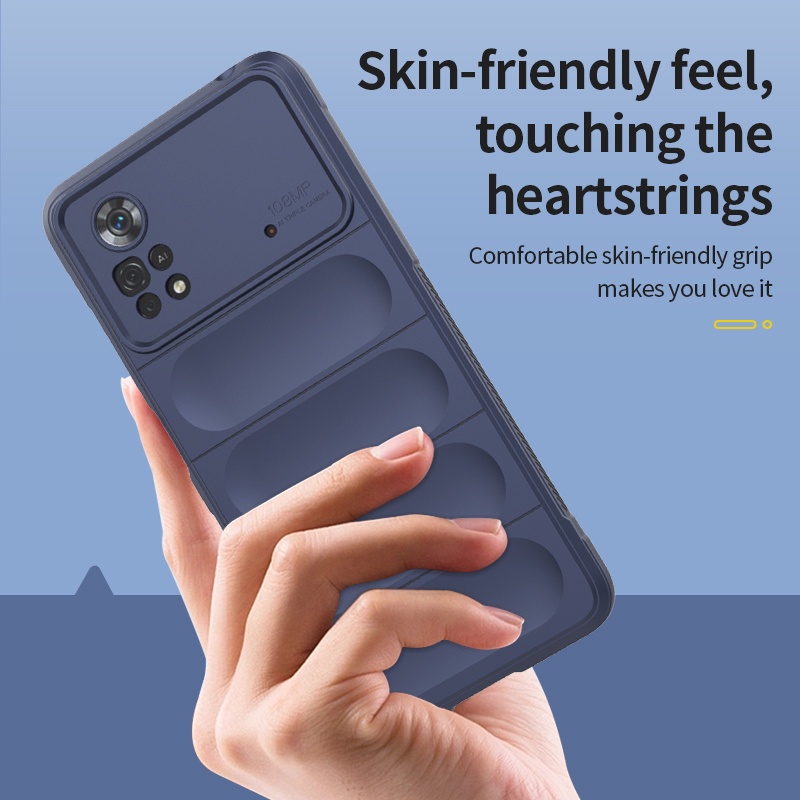 Ốp Điện Thoại Lenuo Silicon Màu Trơn Thời Trang Chống Sốc Cho Xiaomi Poco X3 NFC M4 Pro 4G X4 Pro 5G M5