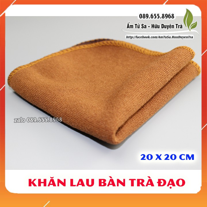khăn lau bàn trà đạo - đạo cụ trà đạo cùng ấm tử sa nghi hưng cao cấp - pha trà, trà đạo - trà ô long, thái nguyên