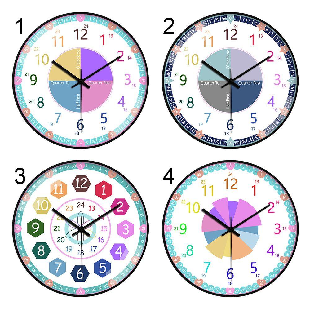 Đồng Hồ Treo Tường Hình Cây Nấm Dùng Dạy Học Cho Trẻ Em