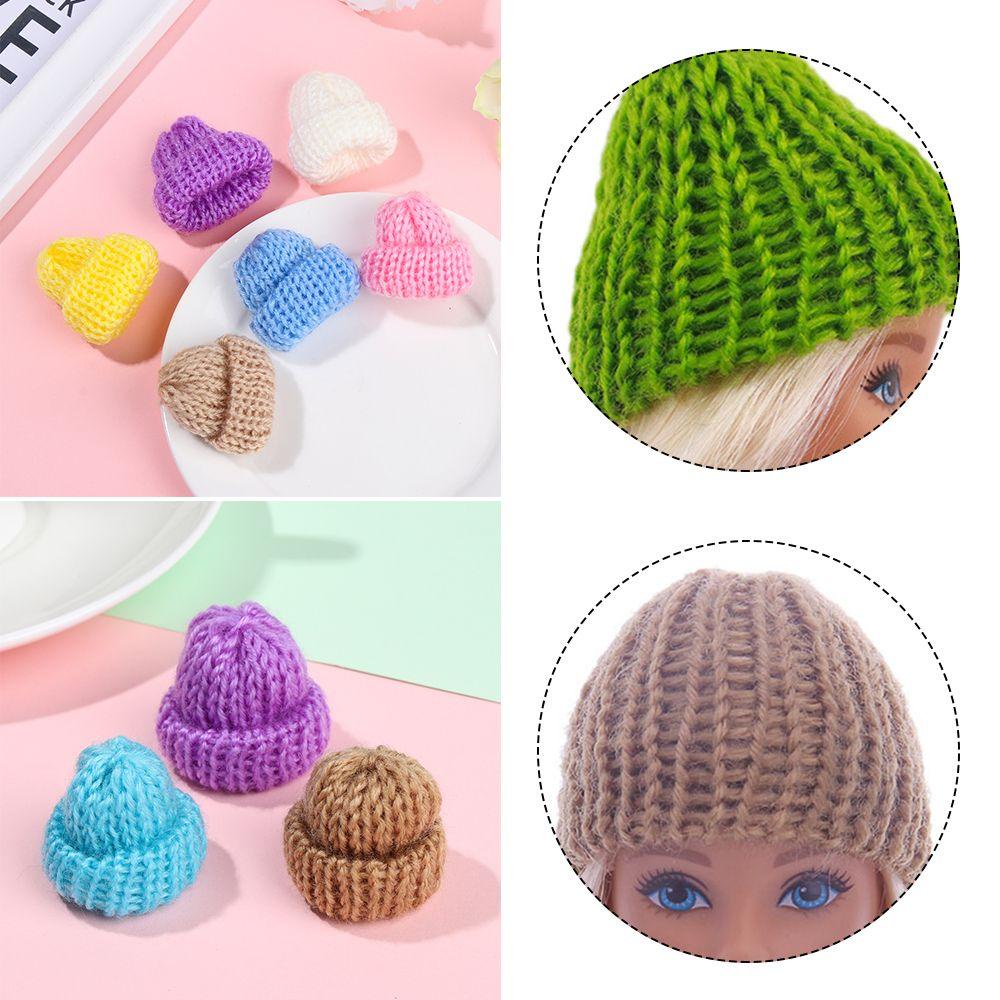 RAINBOW Set 5 Nón Len Mini Xinh Xắn Cho Nhà Búp Bê