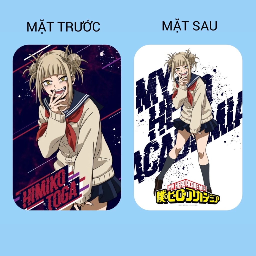 Combo 10 card bo góc Boku no Hero Academia TẶNG SLEEVE card Học Viện Anh Hùng My Hero Academia Bo Viền