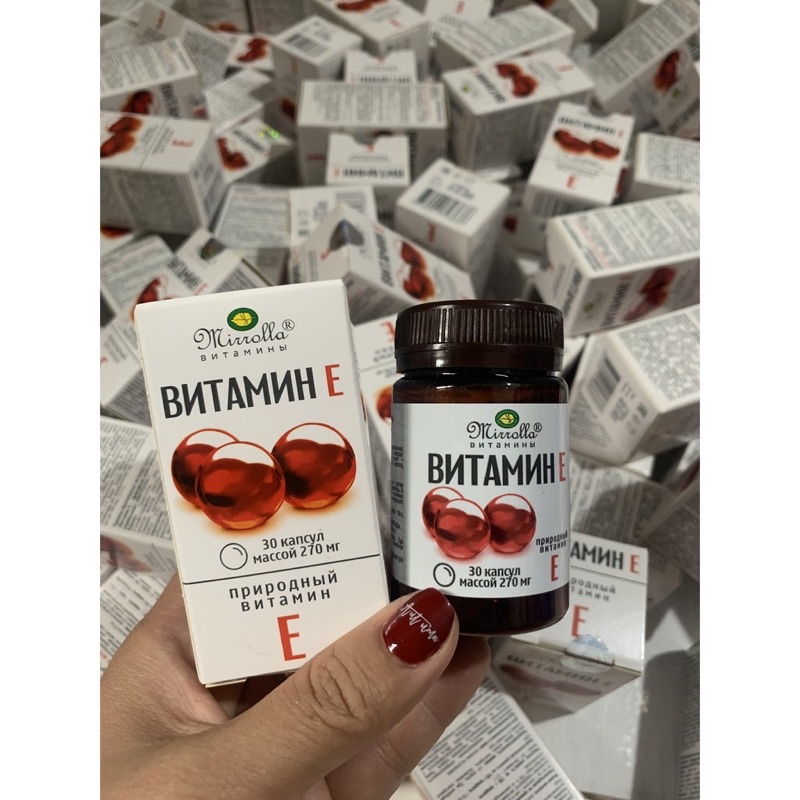 Vitamin E đỏ Nga 270mg ( hộp 30 viên )