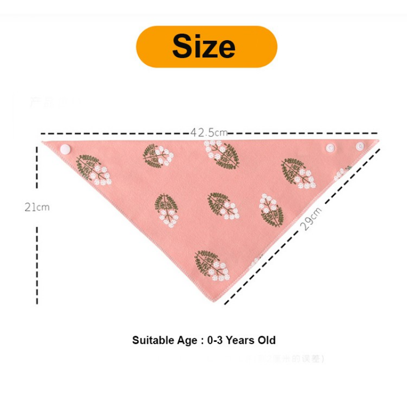 Yếm ăn vải cotton hình tam giác xinh xắn đáng yêu dành cho bé