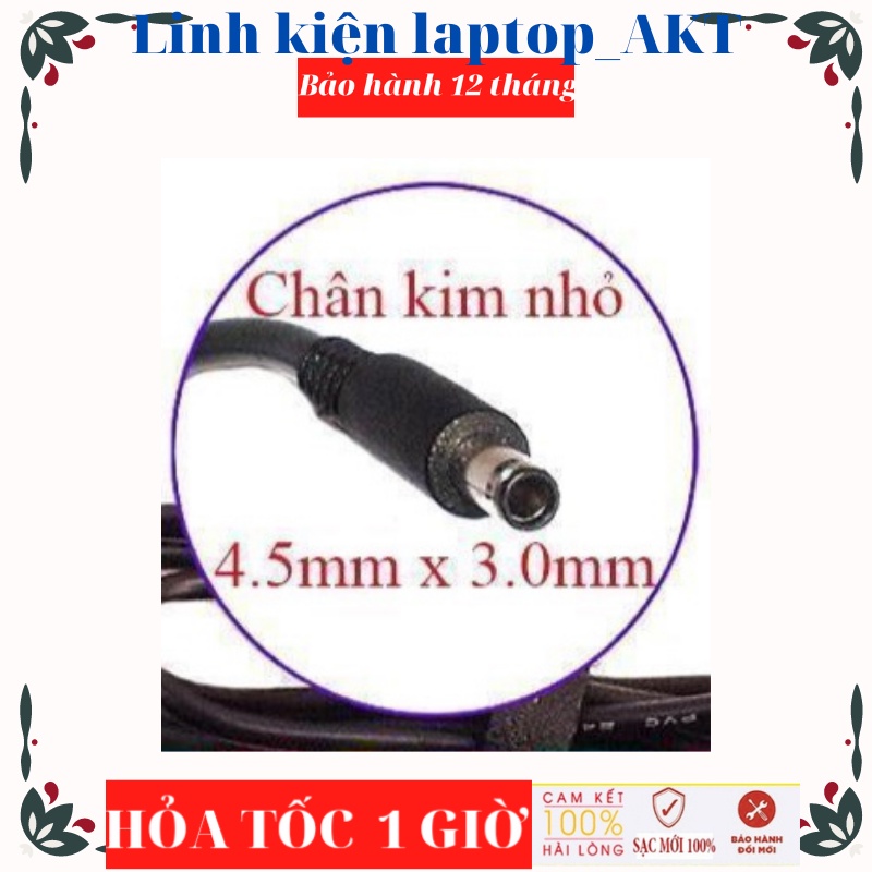 Sạc Laptop Dell 19.5V- 3.34A- 65W-ZIN Chân Kim Nhỏ 4.5*3.0mm 5515 5568 3558 3458 3459 Dell Inspiron 15 3000 XPS 13-4040