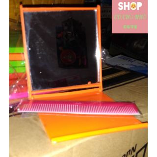 Combo gương lược mini ( Gương Vuông )